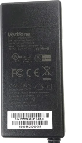 Miniatura 2 de Nuevo adaptador de CA/CC para Verifone VX 520 POS Dual Comm EMV lector 90 grados de alimentación cable cargador por 821 inc.