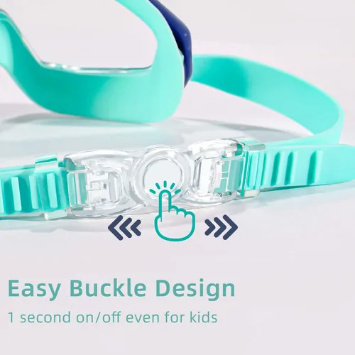 Miniatura 4 de Freela Gafas de natación transparentes para niños de 3 a 15 años, antiniebla, sin fugas, para piscina, playa, natación