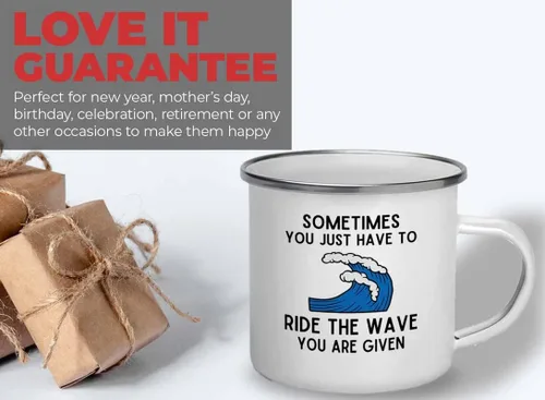 Miniatura 5 de Taza de surfing camper de 12 onzas – Ride the wave – Regalos para entusiastas del surf, deportes acuáticos, tabla de surf, atletismo, pasatiempos