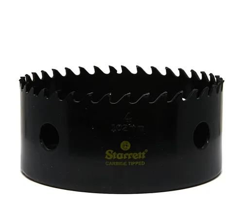 Miniatura 20 de Starrett Sierra perforadora con punta de carburo con acabado de superficie de alta calidad, ideal para madera, PVC y fibra de vidrio, 3 dientes por