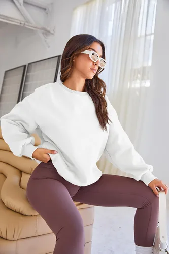 Miniatura 92 de EFAN Sudaderas de gran tamaño con cuello redondo Y2K para mujer, sudaderas con capucha para otoño, moda 2025, ropa para adolescentes y niñas, lindo