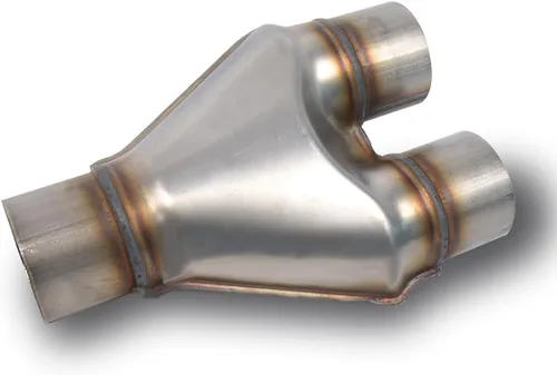 Miniatura 6 de ID 2" Adaptador de Tubo en Y de Escape, Acero Inoxidable T409 de 2 Pulgadas Conector de Tubo en Y Dual a Individual, 10" de Longitud Total