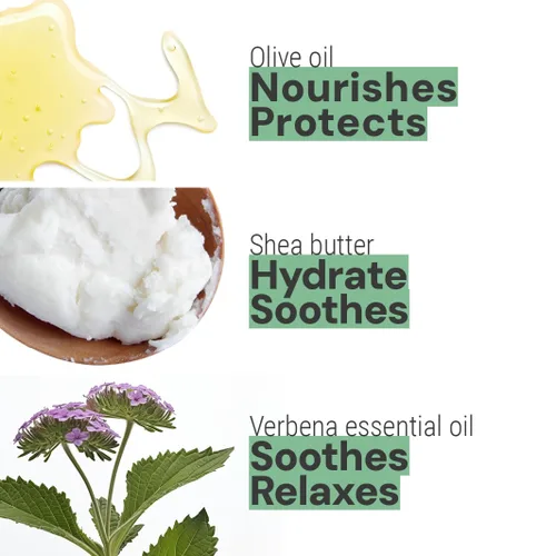 Miniatura 2 de Panier des Sens - Crema pequeña para manos secas y agrietadas - Loción mini para manos de verbena para piel seca - Con manteca de karité y aceite
