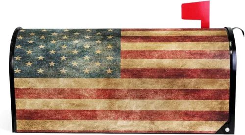 Miniatura 14 de Funda Magnética para Buzón Feliz Navidad Camión Árbol Tamaño Grande Muñeco de Nieve de Invierno Cuadros Buffalo Fundas para Buzón Tamaño Estándar