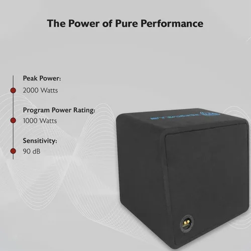 Miniatura 5 de Rockville VS15K52 - Subwoofer para automóvil K5 de 2000 W de 15 pulgadas en recinto ventilado, bobina de voz única de 2 ohmios, caja MDF