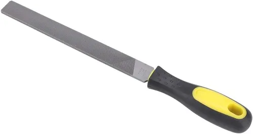 Miniatura 6 de Lima plana de metal de 8 pulgadas con asa, herramienta profesional de acero de alto carbono para afilar, dar forma y desbarbar metal, madera