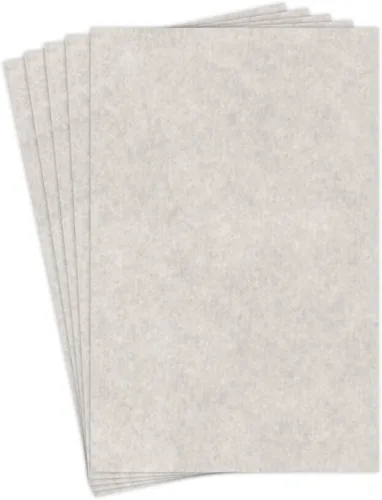 Papel pergamino de papelería gris ahumado, enlace de 24 libras, texto de 60 libras, papel de 90 GSM, 50 hojas por paquete, 11 x 17 pulgadas New Smoke