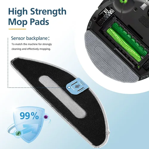 Miniatura 5 de Paquete de 4 almohadillas de repuesto para fregona compatibles con iRobot Roomba Combo i5+/ i5/j5+/ j5 robot aspirador y trapeador, almohadillas