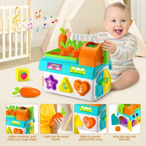 Miniatura 9 de Juguetes Montessori para niños y niñas de 1 a 2 años, regalo de primer cumpleaños para niños de un año, juego educativo de 12 a 18 meses, juego