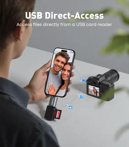 Miniatura 6 de Adaptador USB C a USB [2 unidades], 10Gbps tipo C macho a USB 3.0 hembra OTG convertidor para MacBook Pro/Air, iPhone 15/16 Pro, iPad Pro, Samsung