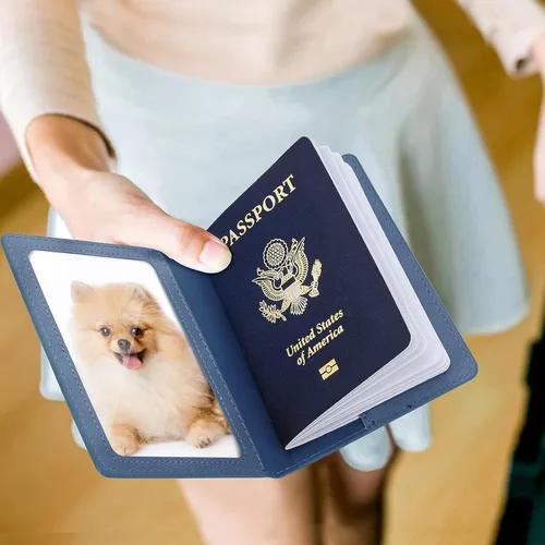 Miniatura 3 de labato Soporte para pasaporte para mujer, cartera de pasaporte, organizador de documentos de viaje, accesorios de crucero impermeables