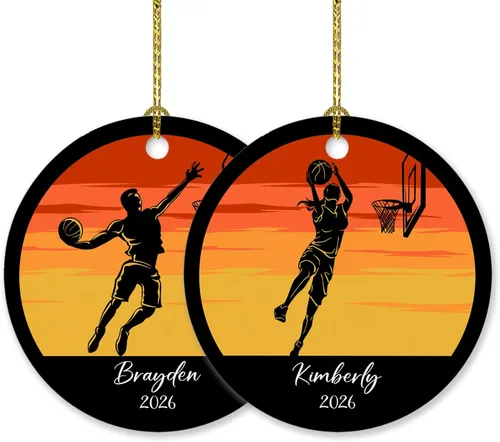Miniatura 24 de Adorno personalizado de tiro con arco de Navidad 2025, adorno de Navidad con arco y flecha, regalo con nombre de arquero, año, adorno de jugador
