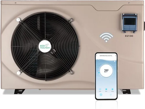 Miniatura 10 de ECOPOOLTECH Bomba de calor para piscina Calentador eléctrico para piscinas sobre el suelo (hasta 5000 galones) Compresor Turbo X Ultra Control