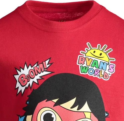 Miniatura 8 de RYANS WORLD Paquete de 2 camisetas gráficas Rojo