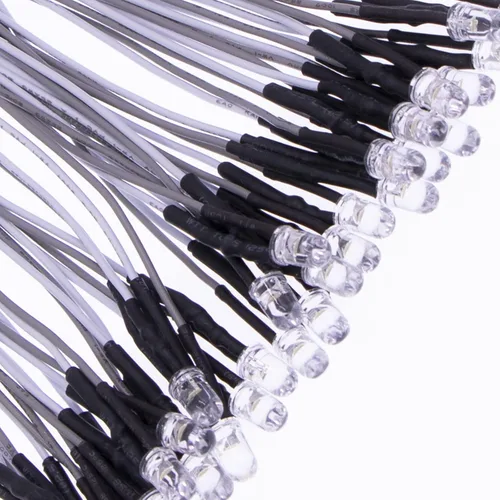 Miniatura 12 de 35 diodos LED morados precableados de 0.197 in, ultrabrillantes, 12 V, resistencia integrada para proyectos de bricolaje, Arduino, Raspberry Pi