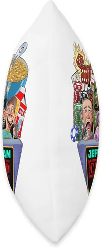 Miniatura 2 de JEFF DUNHAM Battle Creek, MI (2023) - Almohada de 16 x 16 pulgadas, multicolor