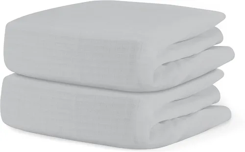 Miniatura 16 de Newton Baby Sábana bajera ajustable para cuna (paquete de 2) - Ultra transpirable y suave, algodón orgánico, se adapta a todas las cunas estándar