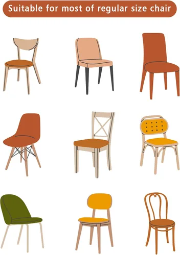 Miniatura 8 de Juego de 4 fundas para sillas de comedor con diseño de Papá Noel rosa para silla botánica, fundas extraíbles para sillas de cocina, fundas Papá Noel