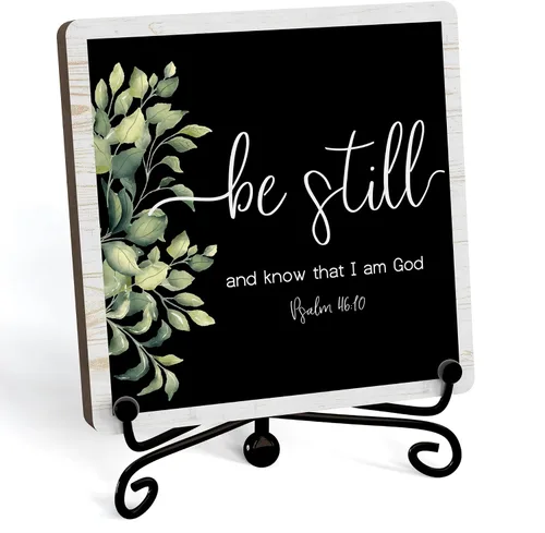 Miniatura 40 de Decoración Inspiradora Cristiana para Escritorio, Letrero "Dios Todavía Está Escribiendo Tu Historia", Decoración de Escritorio para Oficina, Hogar