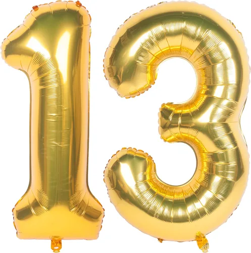 Miniatura 61 de Globos de helio de 40 pulgadas con dígitos dorados para fiesta de cumpleaños., Número 0, 40 pulgadas, número 0 oro 7