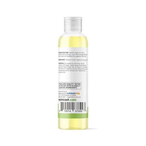 Miniatura 4 de Nutricost Aceite esencial de vitamina E (8 onzas/230,000 UI) Aceite de vitamina E para piel, cabello y uñas