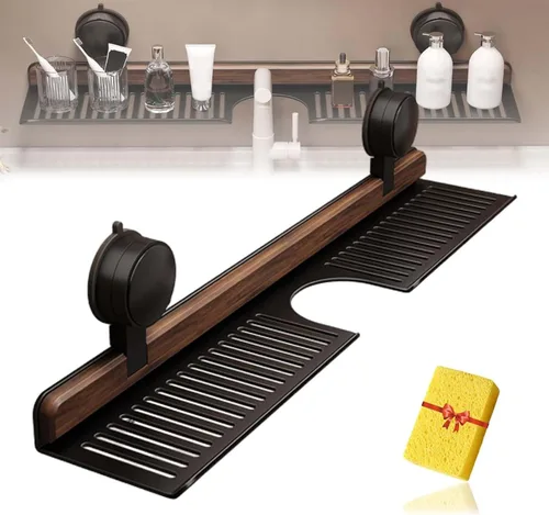 Miniatura 7 de Organizador de ducha con ventosa, organizador de ducha sin taladro, bandeja de almacenamiento para colgar en la pared para dormitorio, baño