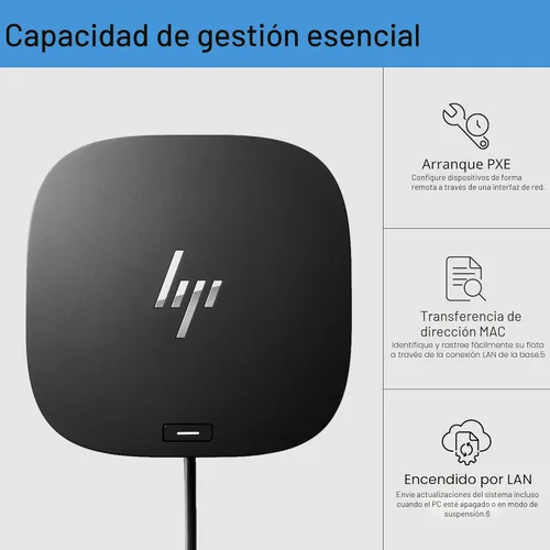 Miniatura 4 de HP USB-C Dock G5 - Adaptador 11-en-1 para portátiles, PC y notebooks con USB-C y Thunderbolt - Un solo cable para carga, red o transferencia