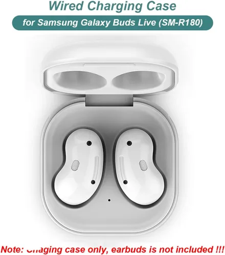 Miniatura 2 de Kissmart - Funda de carga para auriculares Galaxy Buds Live SM-R180 (blanco) Funda de cargador de repuesto para Samsung Galaxy Buds Live