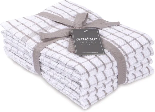 Miniatura 20 de AMOUR INFINI Juego de 8 paños de cocina - Ultra suaves, altamente absorbentes, paños de cocina de algodón terry de secado rápido de 12"x12" pulgadas