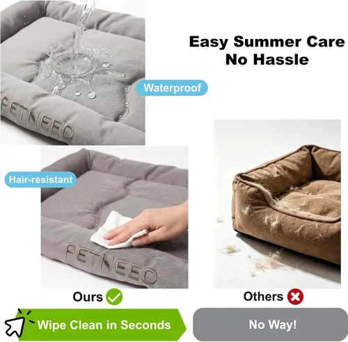 Miniatura 3 de Camas para perros resistentes al agua para cajas de metal, uso en interiores y exteriores, para perros de hasta 30 libras, tela Oxford 900D