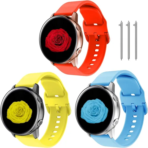 Miniatura 16 de Correa de reloj de 0.78 pulgadas compatible con Samsung Galaxy Watch 4 de 1.575 pulgadas/1.732 pulgadas, correa de reloj Galaxy Active 2 de 1.575