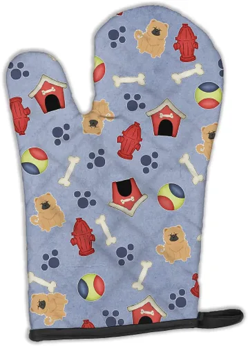 Miniatura 253 de Caroline's Treasures BB2732OVMT Dog House Collection Border Collie - Guante de horno grueso resistente al calor para sartenes calientes y horno