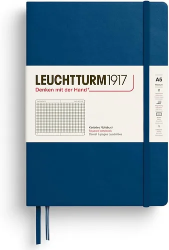Miniatura 31 de LEUCHTTURM1917 - Cuaderno de tapa dura mediano A5 con 251 páginas numeradas para escritura y diario (lila, con puntos)