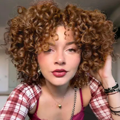 Miniatura 10 de 7 paquetes de cabello rizado de ganchillo GoGo de 6 pulgadas, pelo corto, para mujeres, rizos de playa, trenzas de ganchillo de torsión profunda