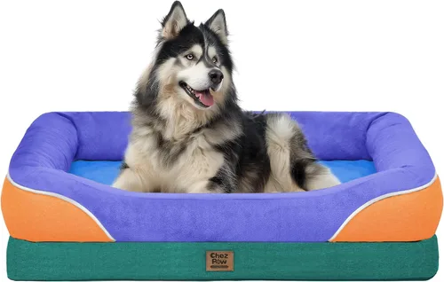 Miniatura 10 de Cama ortopédica grande lavable para perros, sofá XL para perros, cama de cuatro lados para perros, impermeable, antideslizante, para perros de gran