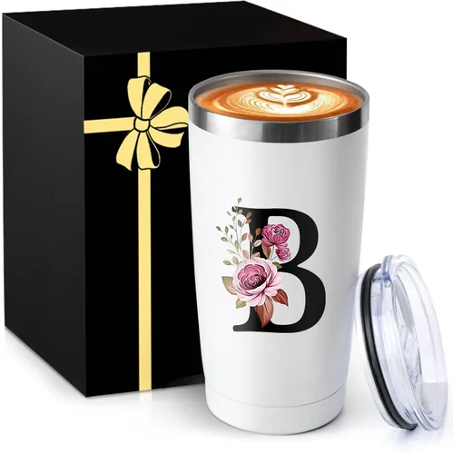 Miniatura 10 de Taza de café aislada de 20 onzas con tapa de acero inoxidable a prueba de derrames y fugas, pesada, grande, reutilizable, térmica, para viajes