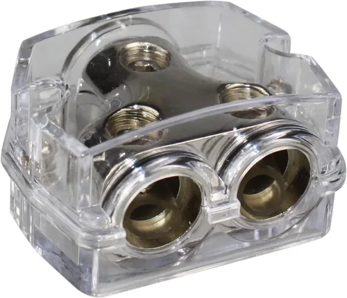 Miniatura 4 de Calibre 1X0 en 2X0 Gauge Out Car Power/Ground Distribution Block Clear PD-05C-0GA