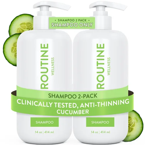 Miniatura 11 de Routine Wellness Champú voluminizador antiadelgazante para adelgazar el cabello y la pérdida de cabello – Aumenta tu confianza con bloqueadores