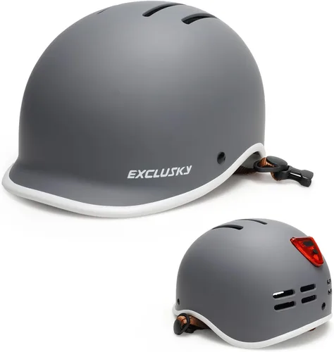 Miniatura 8 de Exclusky Casco de bicicleta para adultos, casco de ciclismo ajustable para hombres y mujeres, casco de bicicleta para viajes, ciclismo de carretera