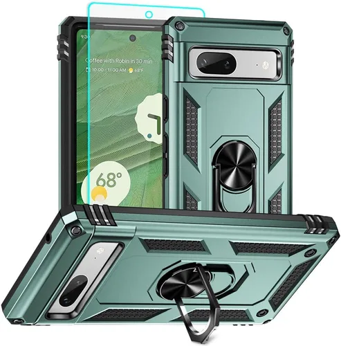 Miniatura 11 de Funda para Pixel 6a, Google Pixel 6A con protector de pantalla HD, [grado militar de 16 pies probada en caídas], anillo protector a prueba de golpes