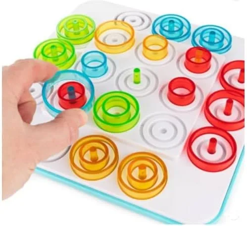 Miniatura 2 de Otrio - Juego de mesa con piezas rojas, verdes, amarillas y azules, para 2 a 4 jugadores de 8 años a adultos. Juego de mesa basado en estrategias