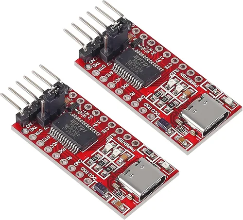 2 unids FT232RL FTDI USB 3.3 V 5.5 V a TTL módulo adaptador serie para Arduino FT232 Pro Mini puerto Tipo-C USB a TTL 232