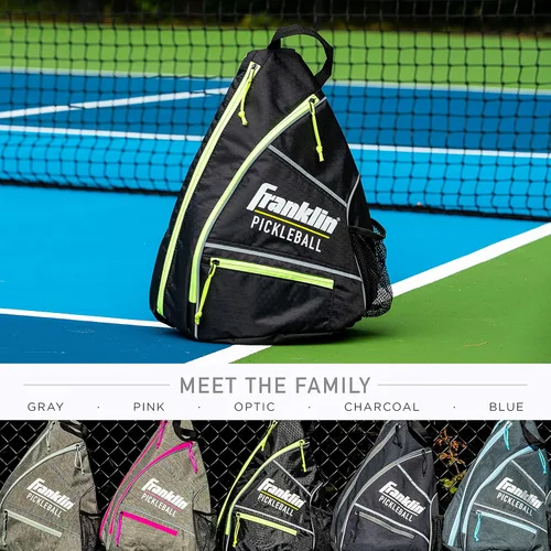 Miniatura 7 de Bolsas de Pickleball Franklin Sports - Mochila de bandolera para equipo + accesorios - Hombres + Mujeres - Capacidad para palas, bolas + accesorios