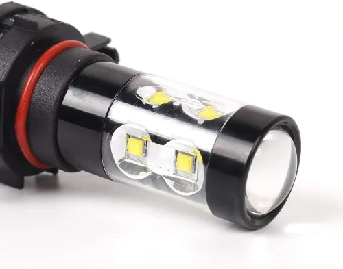 Miniatura 4 de Alla Lighting Bombillas LED antiniebla 9006 HB4 de 2400 lúmenes, 6000 K, xenón blanco superbrillante, lámparas antiniebla de repuesto