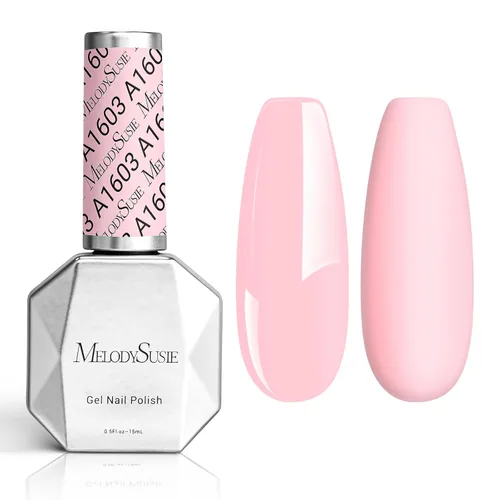 Miniatura 71 de MelodySusie Esmalte de uñas de gel grueso color rosa nude, 0.5 fl oz removible con remojo UV LED Funny Bunny esmalte de gel rosa, regalo de Navidad