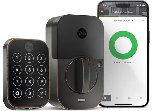 Miniatura 20 de Yale Assure Lock 2 con Wi-Fi – Cerradura inteligente de níquel satinado para puerta delantera con teclado, control de aplicaciones, llave
