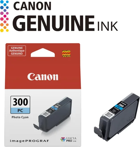 Miniatura 2 de Canon PFI-300 - Depósito de tinta cian fotográfica, compatible con impresoras ImagePROGRAF PRO-300