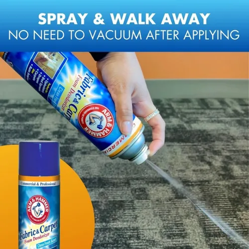 Miniatura 5 de Desodorizante profesional de espuma para telas y alfombras, aerosol, aroma fresco, 15 onzas líquidas (caja de 8)