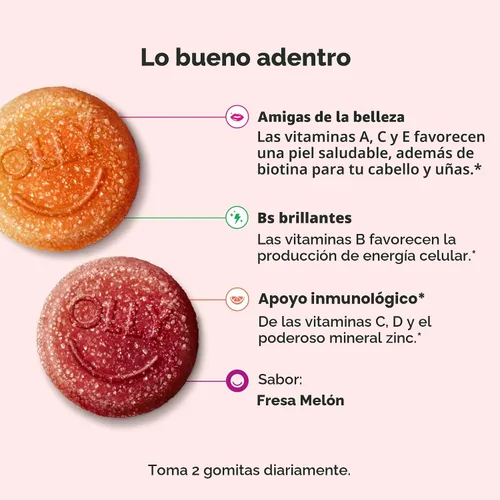 Miniatura 3 de OLLY - Gomita multivitamínica para adolescentes, apoyo para la piel saludable y el sistema inmunológico, 15 vitaminas esenciales, biotina, zinc