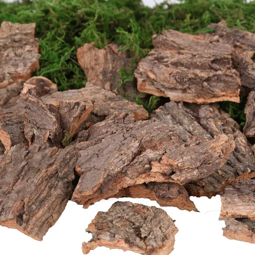 Miniatura 6 de BYHER Musgo Falso para Manualidades, Accesorios Surtidos de Corteza de Árbol para Jardín de Hadas, Musgo Verde para Decorar, Corteza de Árbol